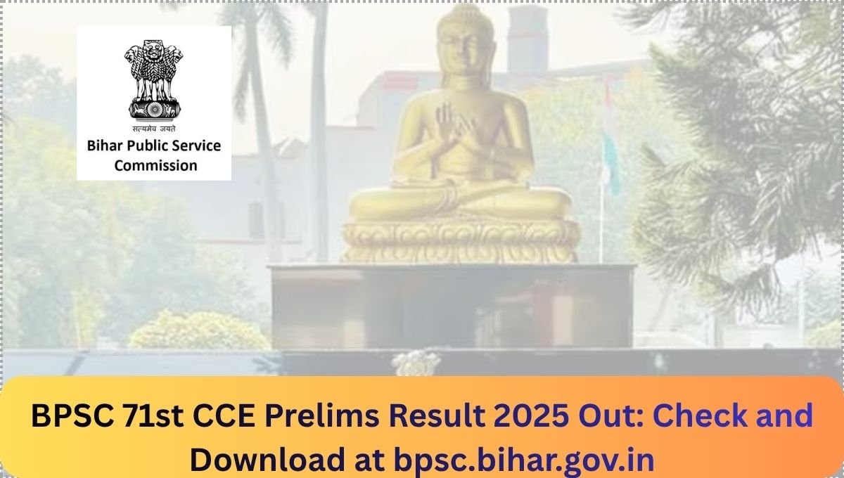 BPSC 71st CCE Prelims Result 2025