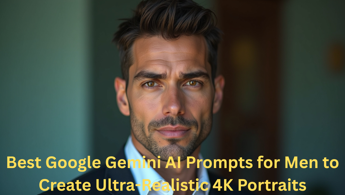 Best Google Gemini AI Prompts for Men to Create Ultra-Realistic 4K Portraits