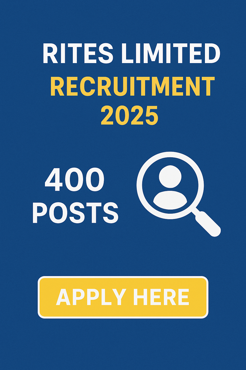 RITES Limited Recruitment 2025