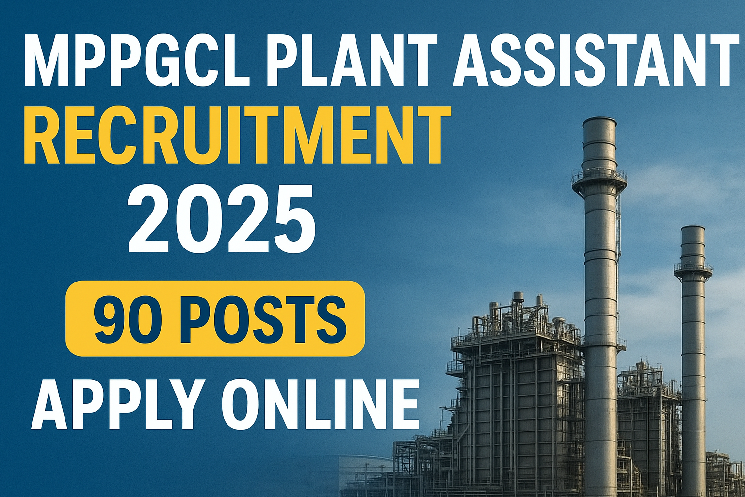 MPPGCL Plant Assistant Reruitment