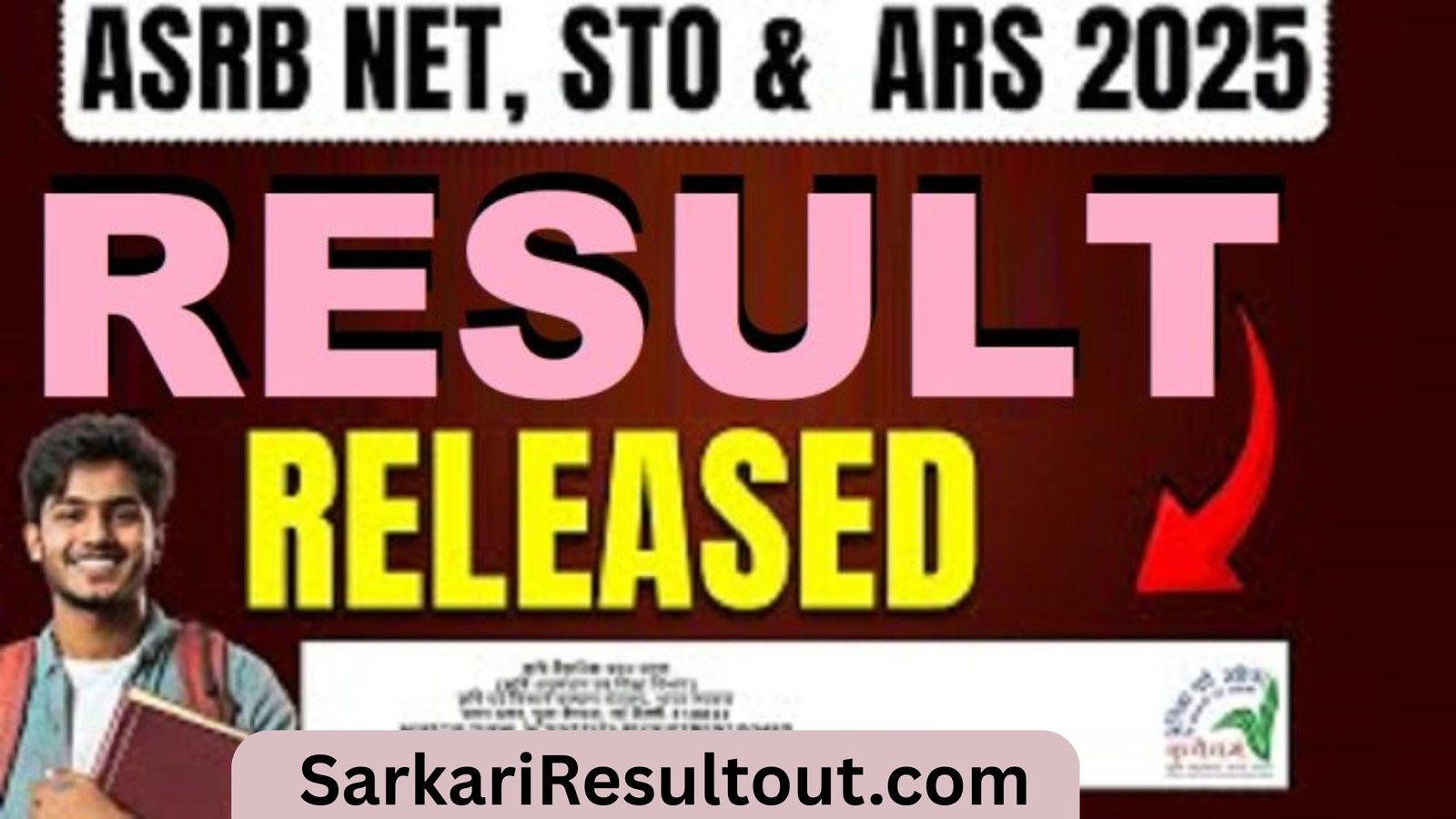 ASRB NET ARS SMS & STO Result 2025