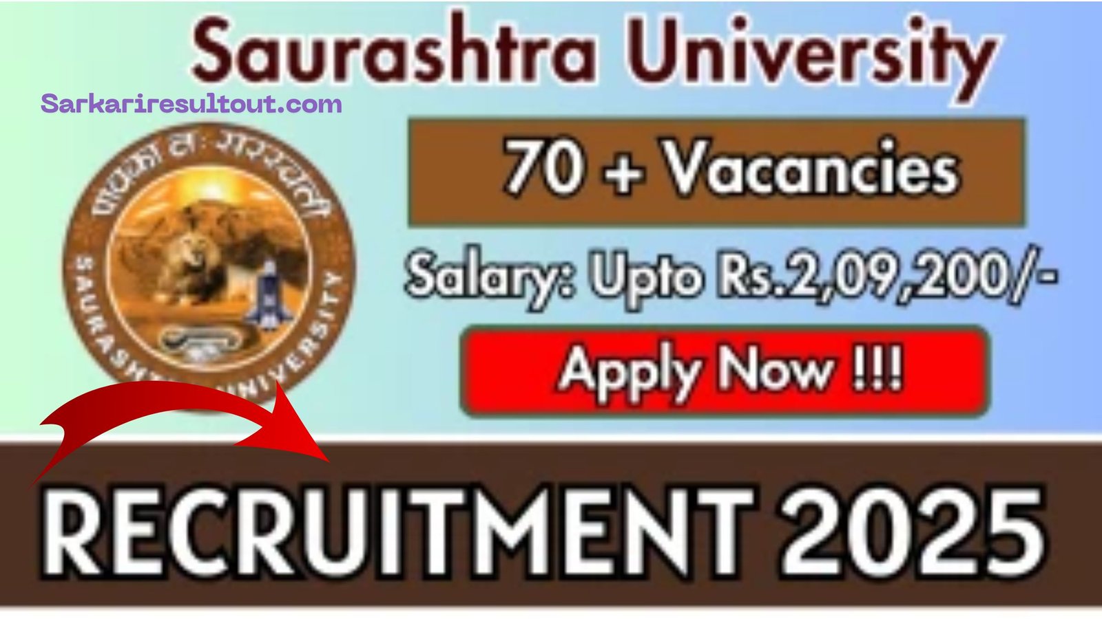 Saurashtra University Non-Teaching Recruitment 2026