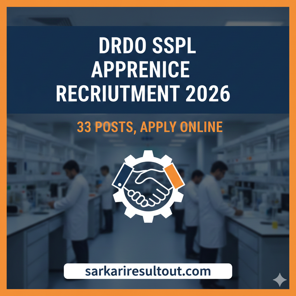 DRDO SSPL Apprentice Recruitment 2026