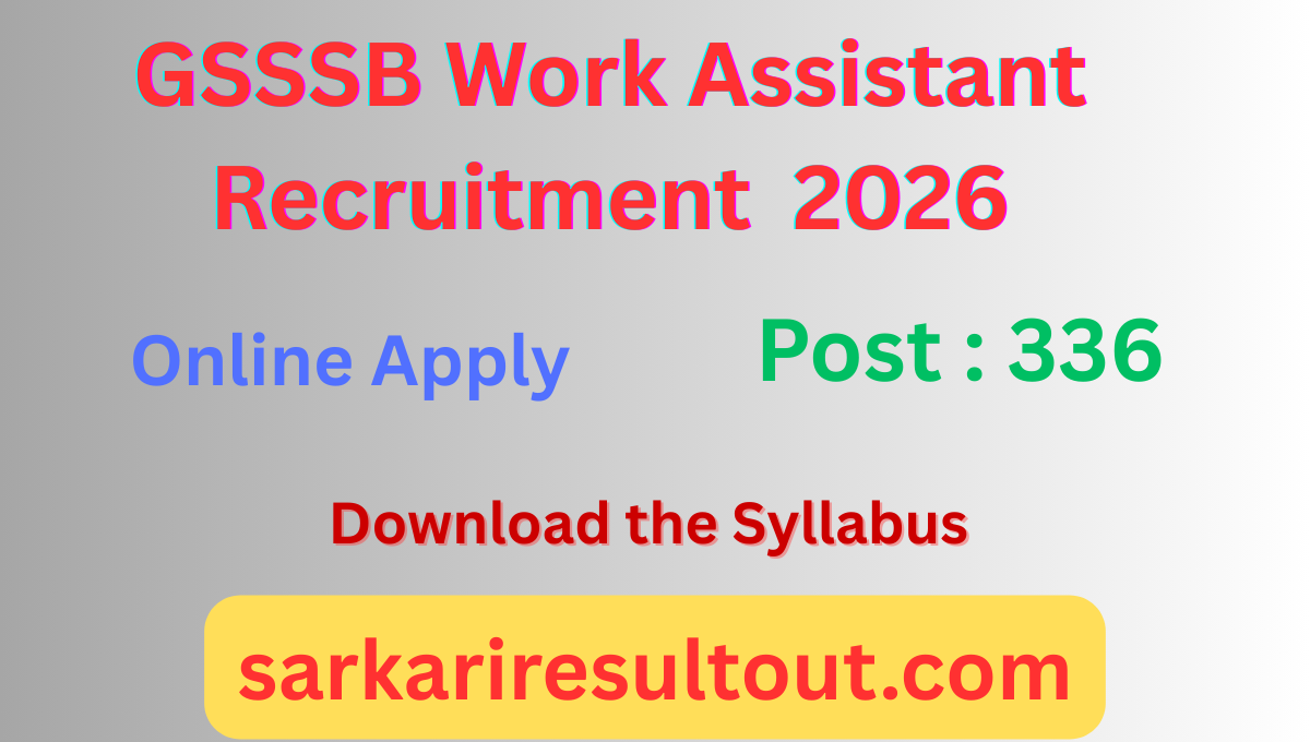 GSSSB Work Assistant 2026
