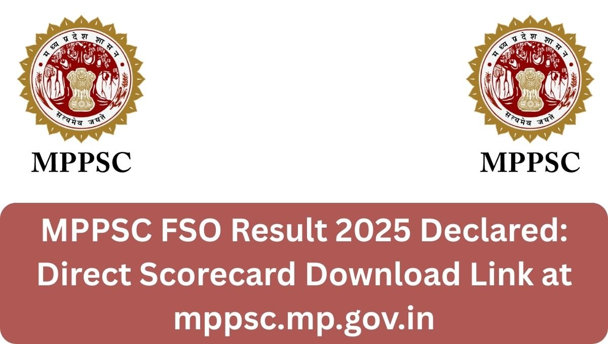 MPPSC FSO Result 2025
