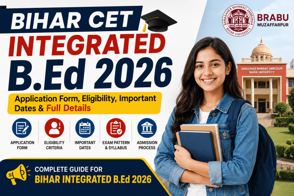 BIhar CET Integrated B.Ed 2026