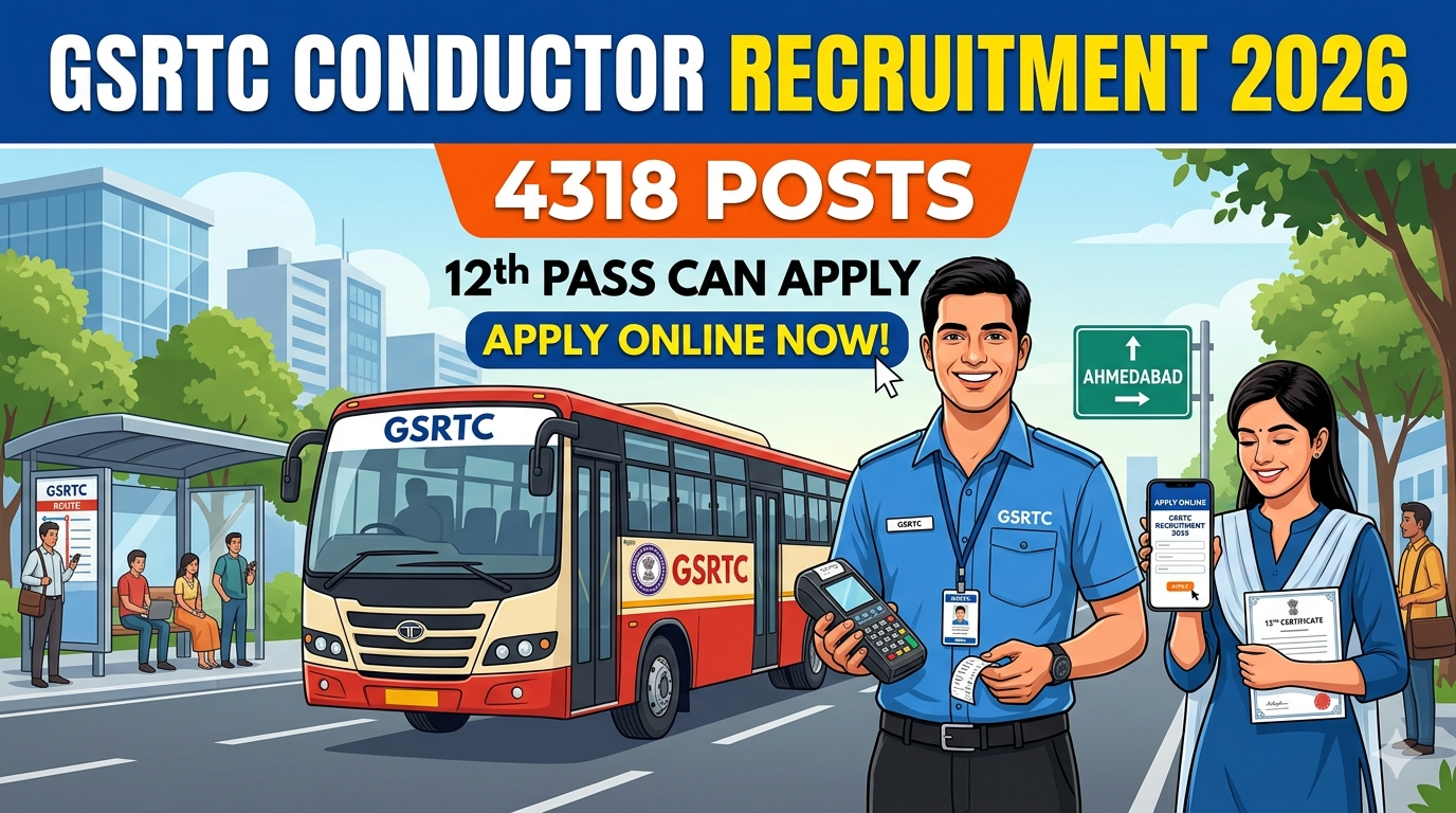 GSRTC Conductor Bharti 2026 