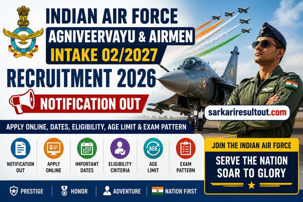 Indian Air Force Agniveervayu & Airmen Intake
