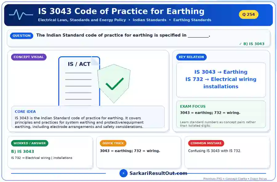 IS 3043 Code of Practice for Earthing explanatory diagram
