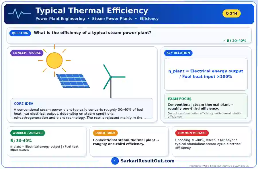 Typical Thermal Efficiency explanatory diagram