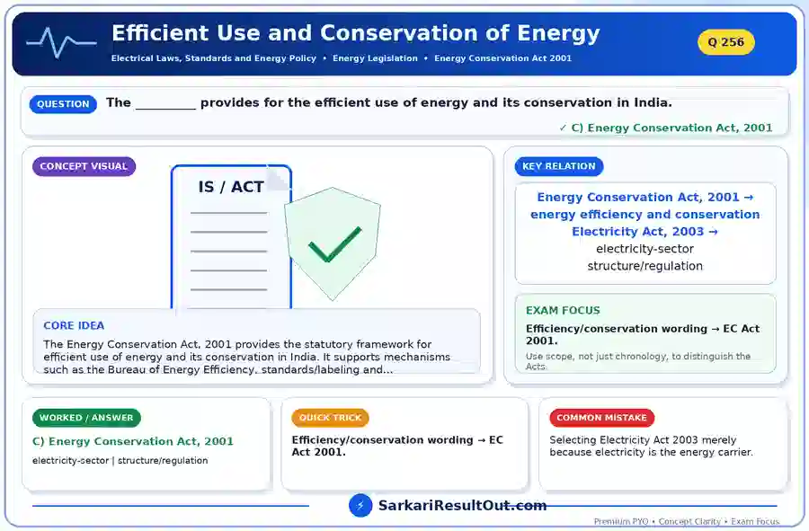 Efficient Use and Conservation of Energy explanatory diagram