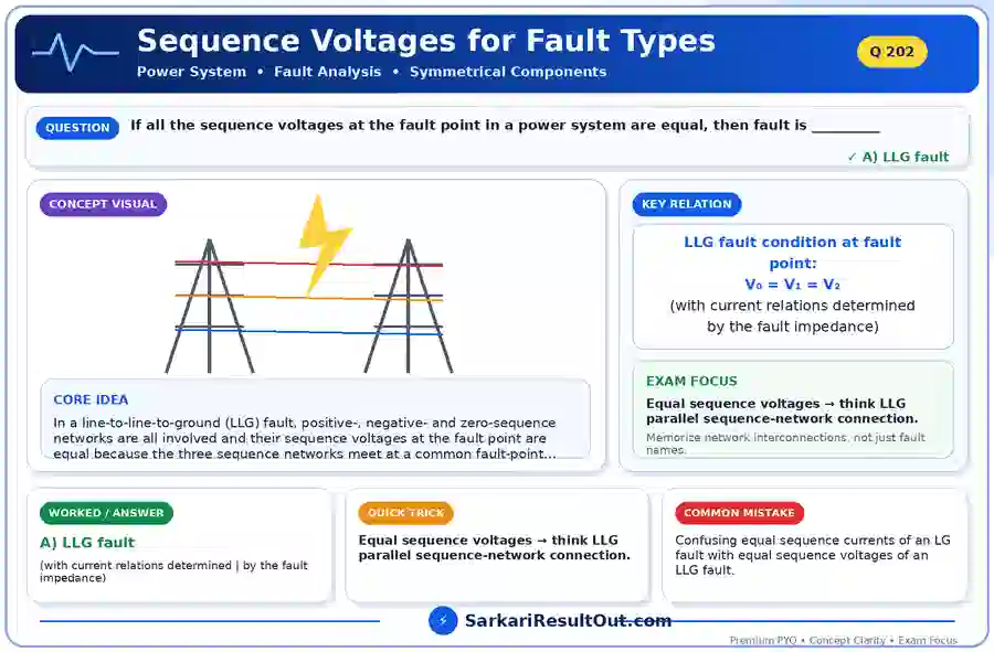 Sequence Voltages for Fault Types explanatory diagram