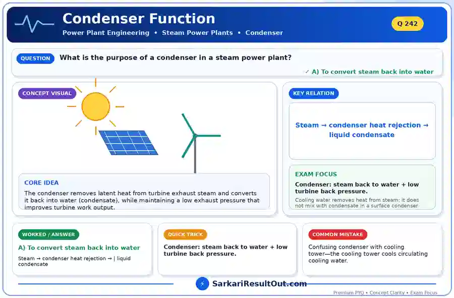 Condenser Function explanatory diagram